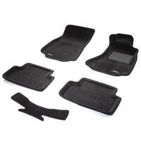 Audi A4 B8 Series 2008-2016 Black Front and Rear Carpet KAGU Floor Mats