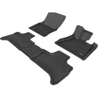 BMW X6 E71 2008-2014 Black Front and Rear Rubber KAGU Floor Mats