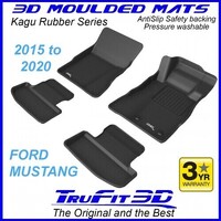 Ford Mustang 2015 - 2020 Front & Rear 3D KAGU Rubber Mats
