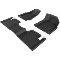 Isuzu DMAX Space Cab 2012-2020 Black Front and Rear Rubber KAGU Floor Mats