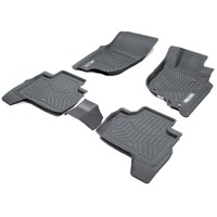 Mitsubishi Pajero Sport 2015-ON 3-Row Black Rubber 3DMAXTRAC Floor Mats