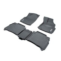 Toyota Fortuner-Auto Trans 2015-ON Front and Rear Black Rubber 3DMAXTRAC Floor Mats