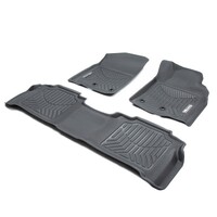 Lexus LX570/LX450d 2013-ON Front and Rear Black Rubber 3DMAXTRAC Floor Mats