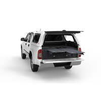 DUAL ROLLER FLOOR DRAWERS TO SUIT HOLDEN RODEO DUAL CAB 12/2002-07/2012
