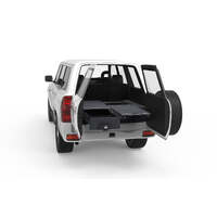 SINGLE ROLLER FLOOR DRAWERS TO SUIT NISSAN PATROL GU WAGON WITH REAR AIR CON 11/1997-12/2016