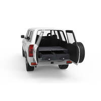 FIXED FLOOR DRAWERS TO SUIT NISSAN PATROL GU WAGON WITHOUT REAR AIR CON 11/1997-12/2016