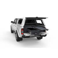 SINGLE ROLLER FLOOR DRAWERS TO SUIT NISSAN NAVARA D22 DUAL CAB 04/1997-03/2015