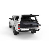 DUAL ROLLER FLOOR DRAWERS TO SUIT NISSAN NAVARA D22 DUAL CAB 04/1997-03/2015