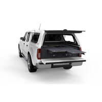 DUAL ROLLER FLOOR DRAWERS TO SUIT NISSAN NAVARA D40 RX DUAL CAB 11/2005-03/2015