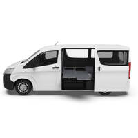 DUAL ROLLER FLOOR DRAWERS TO SUIT TOYOTA HIACE VAN 05/2019-CURRENT