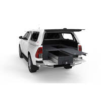 SINGLE ROLLER FLOOR DRAWERS TO SUIT TOYOTA HILUX SR5 A DECK EXTRA CAB 03/2005-09/2015