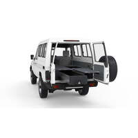 SINGLE ROLLER FLOOR DRAWERS TO SUIT TOYOTA LANDCRUISER 70 SERIES LC78 V6 WORKMATE TROOP CARRIER 06/1985-12/2006