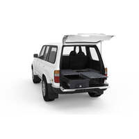 SINGLE ROLLER FLOOR DRAWERS TO SUIT TOYOTA LANDCRUISER 80 SERIES STANDARD WAGON 1990-1994