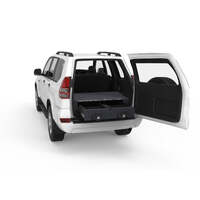 FIXED FLOOR DRAWERS TO SUIT TOYOTA LANDCRUISER PRADO 120 SERIES WAGON WITH REAR AIR CON 10/2002-09/2009