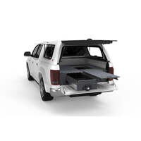 SINGLE ROLLER FLOOR DRAWERS TO SUIT VOLKSWAGEN AMAROK GENERATION 1 DUAL CAB 01/2010-04/2023