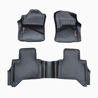 TOYOTA HILUX MANUAL DUAL CAB UTE (2016-ON) 1ST / 2ND ROW SET BEDROCK FLOOR LINERS