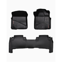 TOYOTA LC 200 SERIES VX & SAHARA SUV (2012-2021) 1ST / 2ND ROW SET BEDROCK FLOOR LINERS