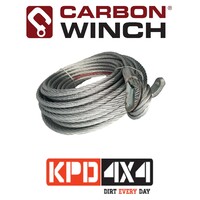 Carbon Winch 17000lb Replacement Steel Cable