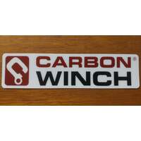 Carbon Winch Bumper Sticker 200 X 50 mm