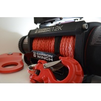 Carbon Winches Australia 24M X 10mm Synthetic Rope Spliced With Thimble