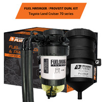Fuel Manager Pre-Filter + Provent Dual Kit LAND CRUISER 70 (FMPV642DPK)
