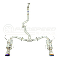 Invidia R400 Cat Back Exhaust w/Ti Tips - Subaru WRX 08-10 Sedan/Forester XT 08-18