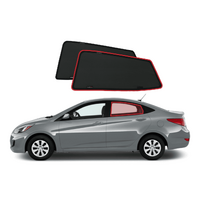 Hyundai Accent/Verna Sedan 4th Generation Car Rear Window Shades (RB/RC; 2010-2019)