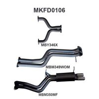 BA BF V8 SEDAN 2.5IN DUAL CATBACK WOM/MUFFLER
