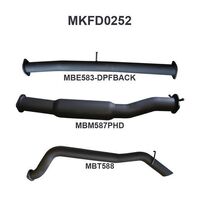 FORD PX2 RANGER 3IN DPF BACK