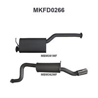 FALCON BA BF 6CYL XR6 UTE CATBACK MUFFLER/MUFFLER