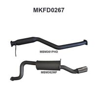 FALCON BA BF 6CYL XR6 UTE CATBACK HOTDOG/MUFFLER
