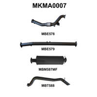 BT50  DPF 3.2L WITHOUT CAT, MUFFLER