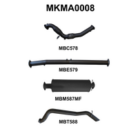 BT50 DPF 3.2L WITH CAT, MUFFLER