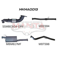 BT50 2020-ON 3.0L TURBO BACK WITH CAT & MUFFLER