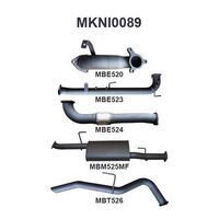 NAVARA D40 2.5L AUTO 05 - 07 CAT & DPF DELETE R TAILPIPE