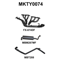 LANDCRUISER FZJ80 4.5L EXTRACTORS & 2.5IN FULL SYSTEM (PRESS BENT EXTRACTORS)