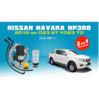 Nissan Navara NP300/D23 Fuel Manager Pre Filter Water Separator Dual Bracket Kit - OS-17-FM