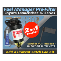 Toyota Landcruiser 70 Series 2007-ON Fuel Manager Pre Filter Dual Bracket Kit - OS-30-FM