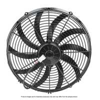 SPAL 16" Fan Skew Blade Push 12V (1959CFM) (88mm Deep)