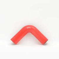 4" Red Silicone Joiner 90 Degree Bend
