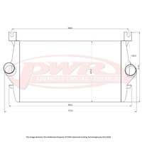 FORD F250 6.0L Powerstroke Engine (2003 - 2007) 55mm Intercooler