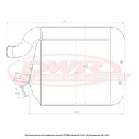 FORD Falcon BF F6 Typhoon 6cyl Turbo Engine (2005 - 2008) 55mm Intercooler with 1/4" BSP Boss

