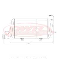 MITSUBISHI Lancer Evolution 10 4B11T Engine (2007 - 2016) 68mm Light Weight Intercooler
