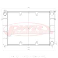 HOLDEN Commodore VP, VR, VS with Chev V8 (1991 - 1997) 55mm Radiator with 16" SPAL Fan mounts