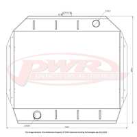 FORD F100, F250, F350 V8 Engine (1967 - 1979) 81mm Radiator
