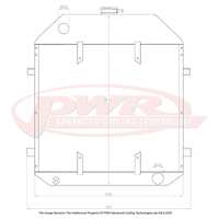 FORD 1939 V8 Engine 55mm Radiator
