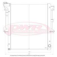 MITSUBISHI Triton ML & MN 3.2L & 3.5L TD Engines (2006 - 2013) 42mm Closemesh Radiator (Straight Lower Outlet)