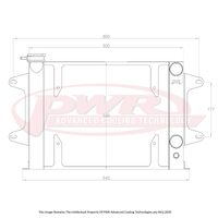 MAZDA R100 10A, 12A, 13B Rotary Engine (1967 - 1971) 55mm Radiator With Mounts To Suit 13" SPAL Thermo 

