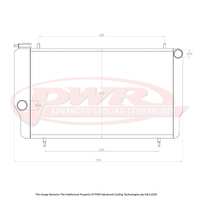FORD Capri Cleveland V8 Engine (1968 - 1973) 55mm Radiator