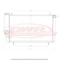 FORD Capri Cleveland V8 Engine (1968 - 1973) 55mm Radiator